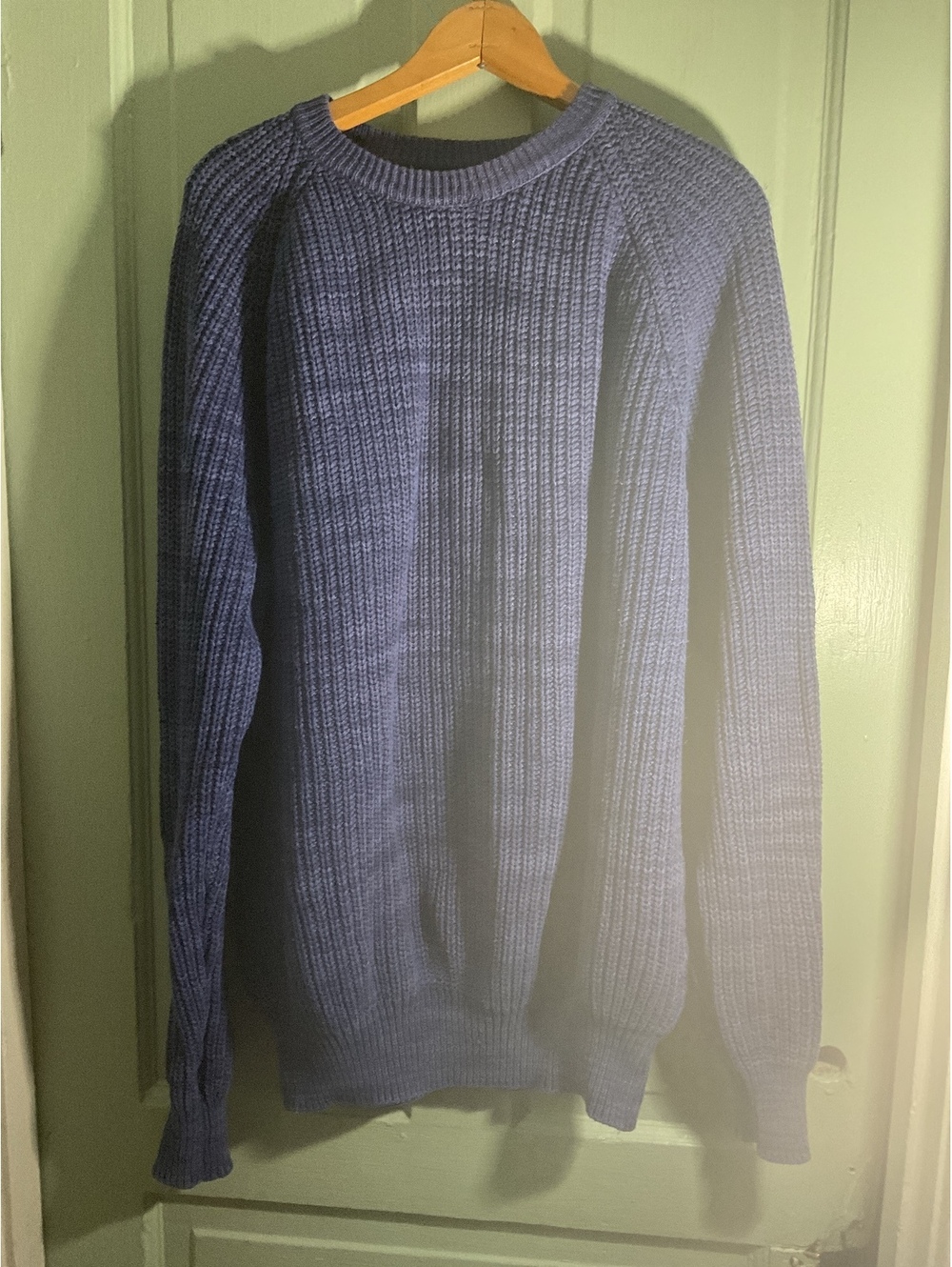 L.L. Bean Men's Tall X-Large Blue Cotton Pullover Sweater